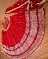 VF - Ineffable Maroon Georgette Sequence Lehenga Choli